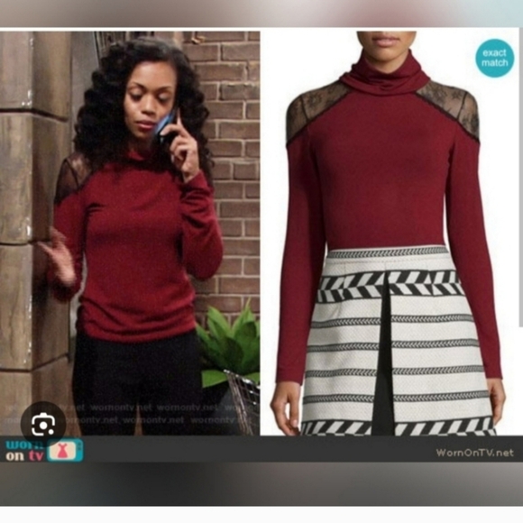 Alice + Olivia Krystalle Turtleneck Sweater Size Medium - Picture 7 of 11